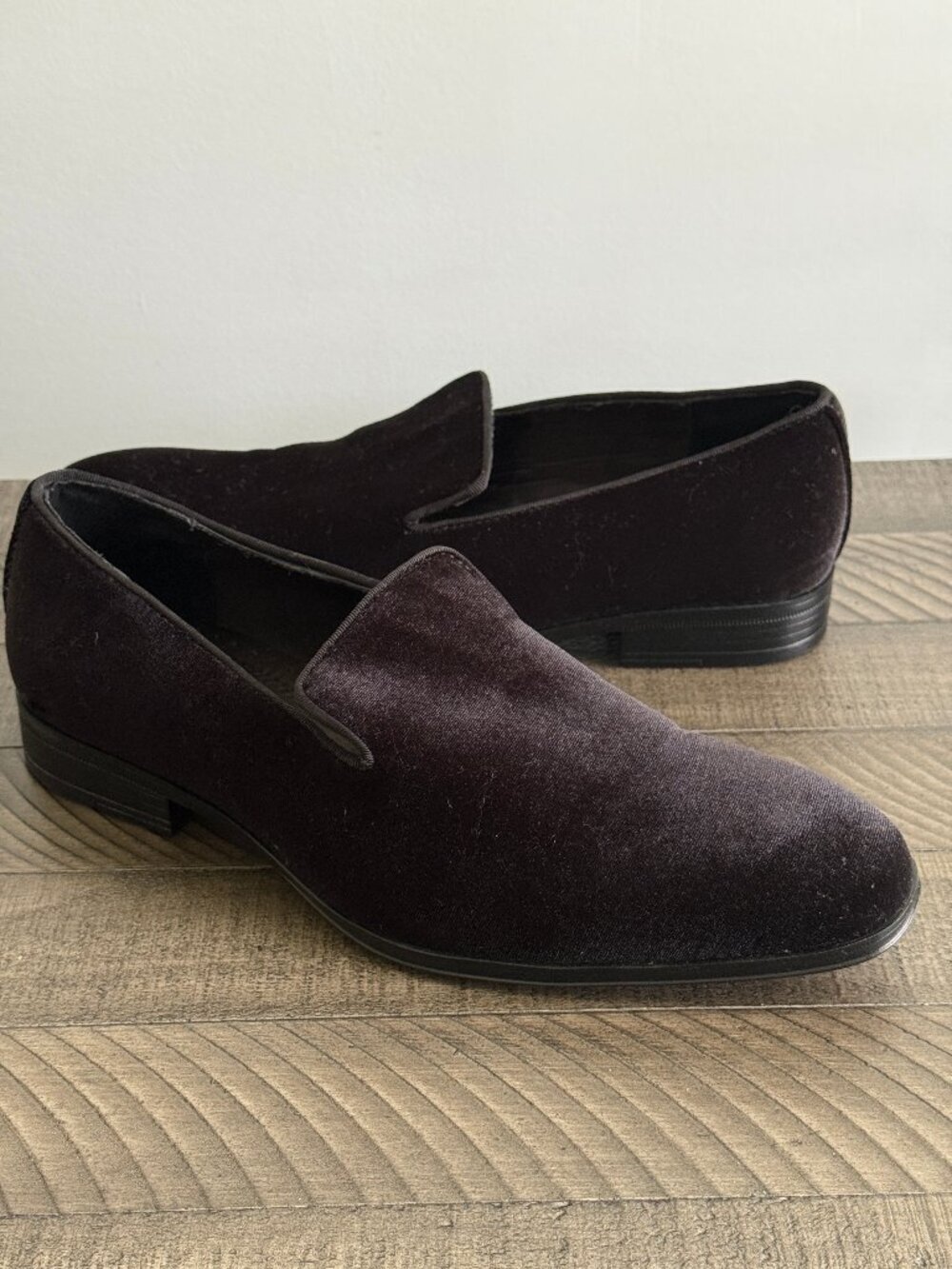 Stacy Adams Savian Velour Slip-on Loafers Men Shoes Size 9M
